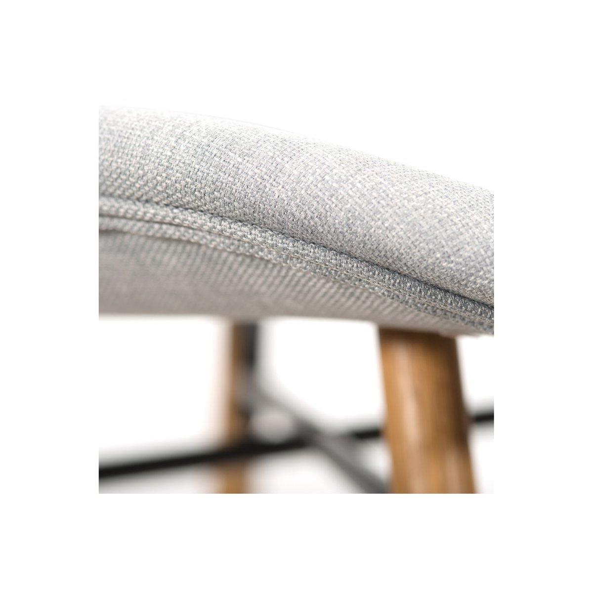 Table rectangulaire à rallonges L160/240 + 4 chaises tissu - BOSTON gris clair, HELLIN, DEPUIS 1862
