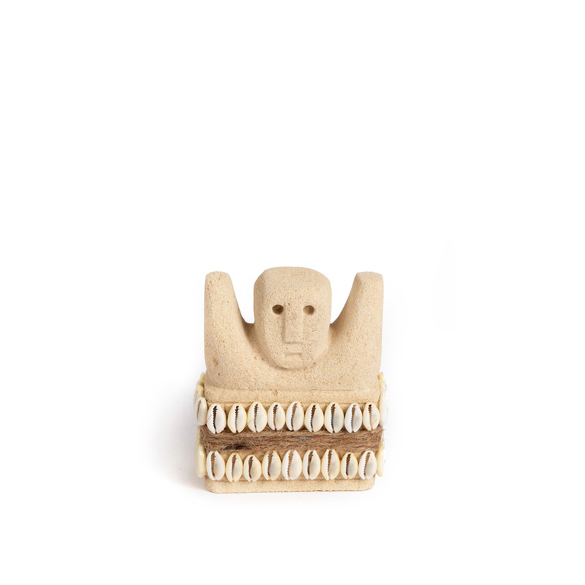 Statuette en grès SUMBA beige, BAZAR BIZAR