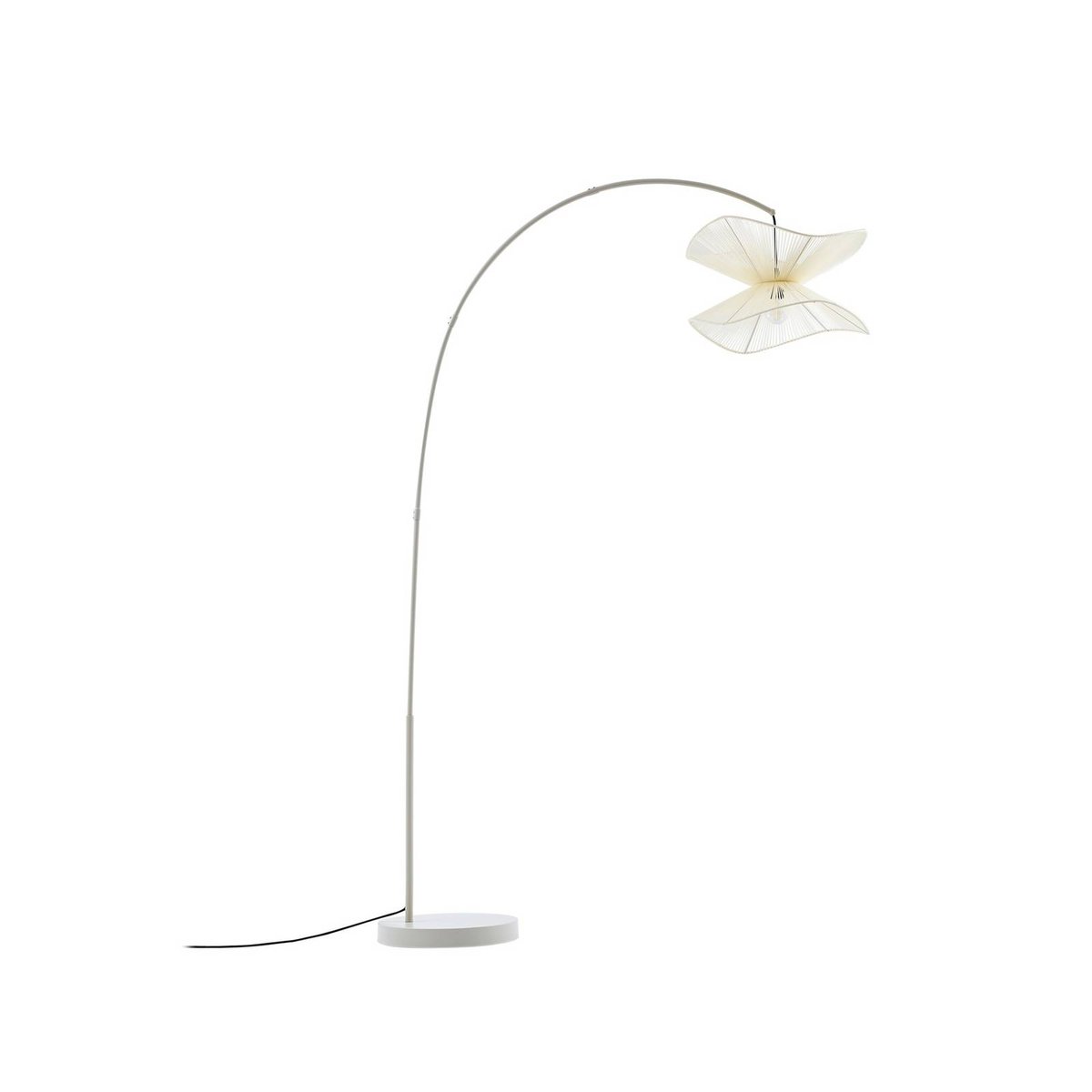 Luminaire de terrasse en textile moderne beige, LINDBY
