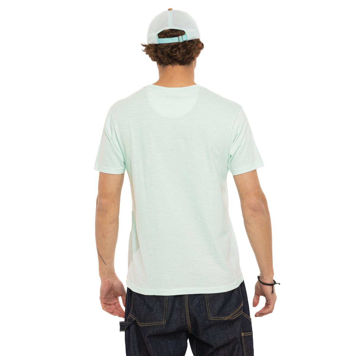 Tee Shirt en coton GIRLS vert pâle/bleu clair/jaune/corail, VON DUTCH