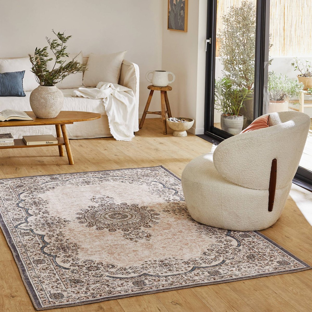 Tapis intérieur rectangulaire persan MELGY multicolore, SWEEEK