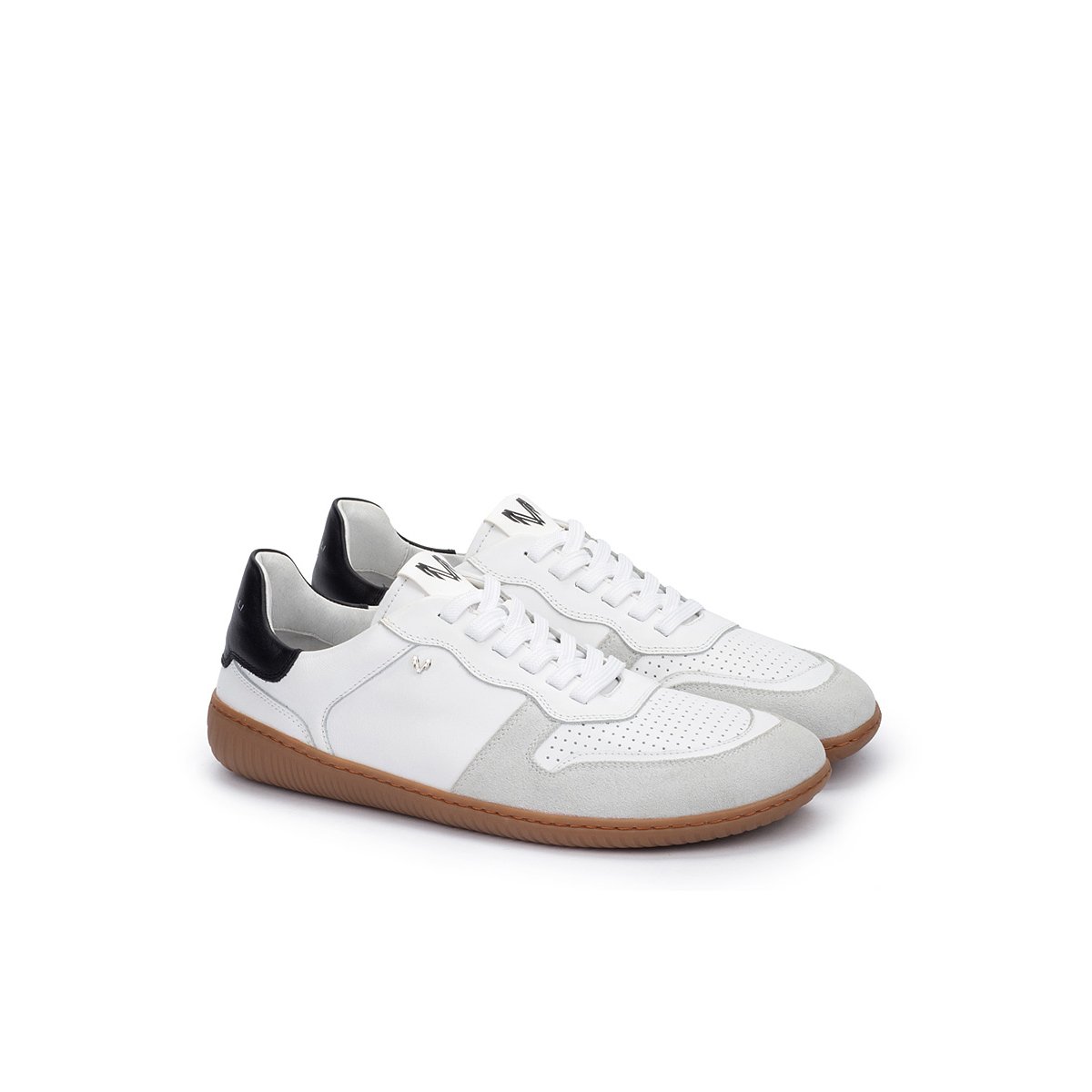 Baskets cuir Pitt blanco, MARTINELLI