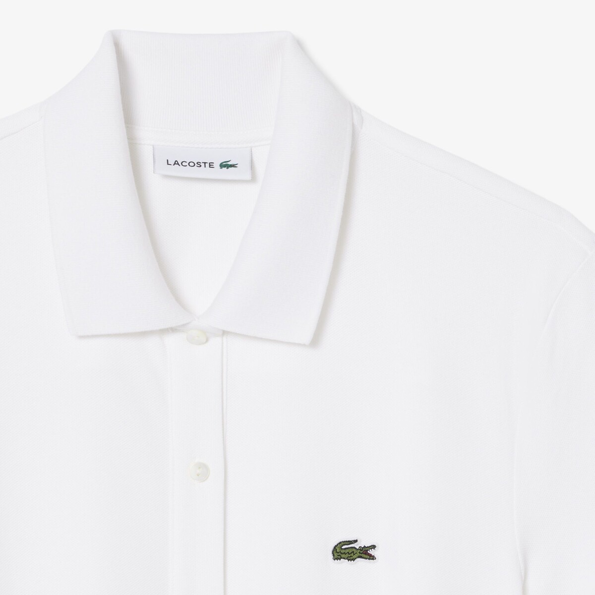 Kurzes Polokleid, kurze Ärmel, Gürtel weiss, LACOSTE