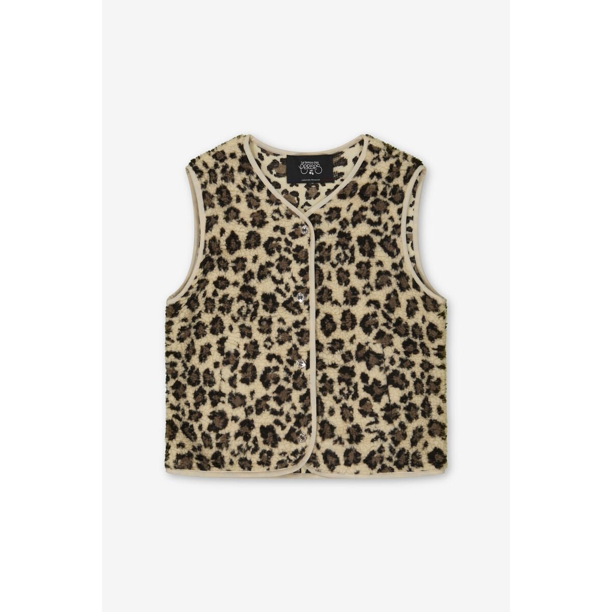 Veste sans manches SANRYGI leo cream, LE TEMPS DES CERISES