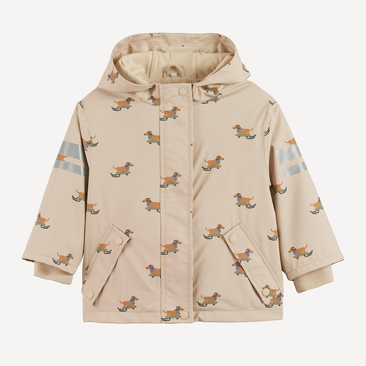 Ciré à capuche imprimé chiens imprimé beige, LA REDOUTE COLLECTIONS