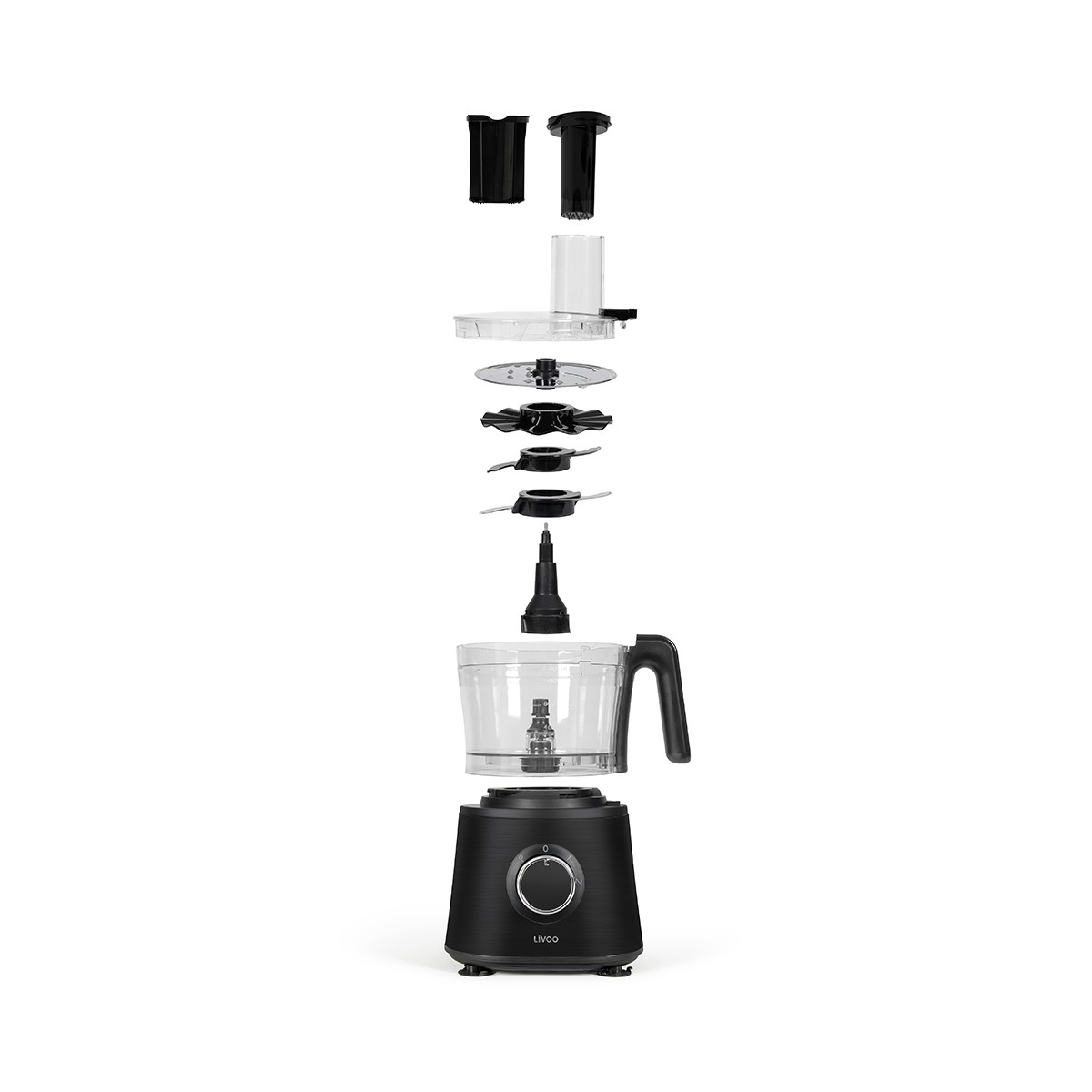 Robot de cuisine multifonction noir, LIVOO