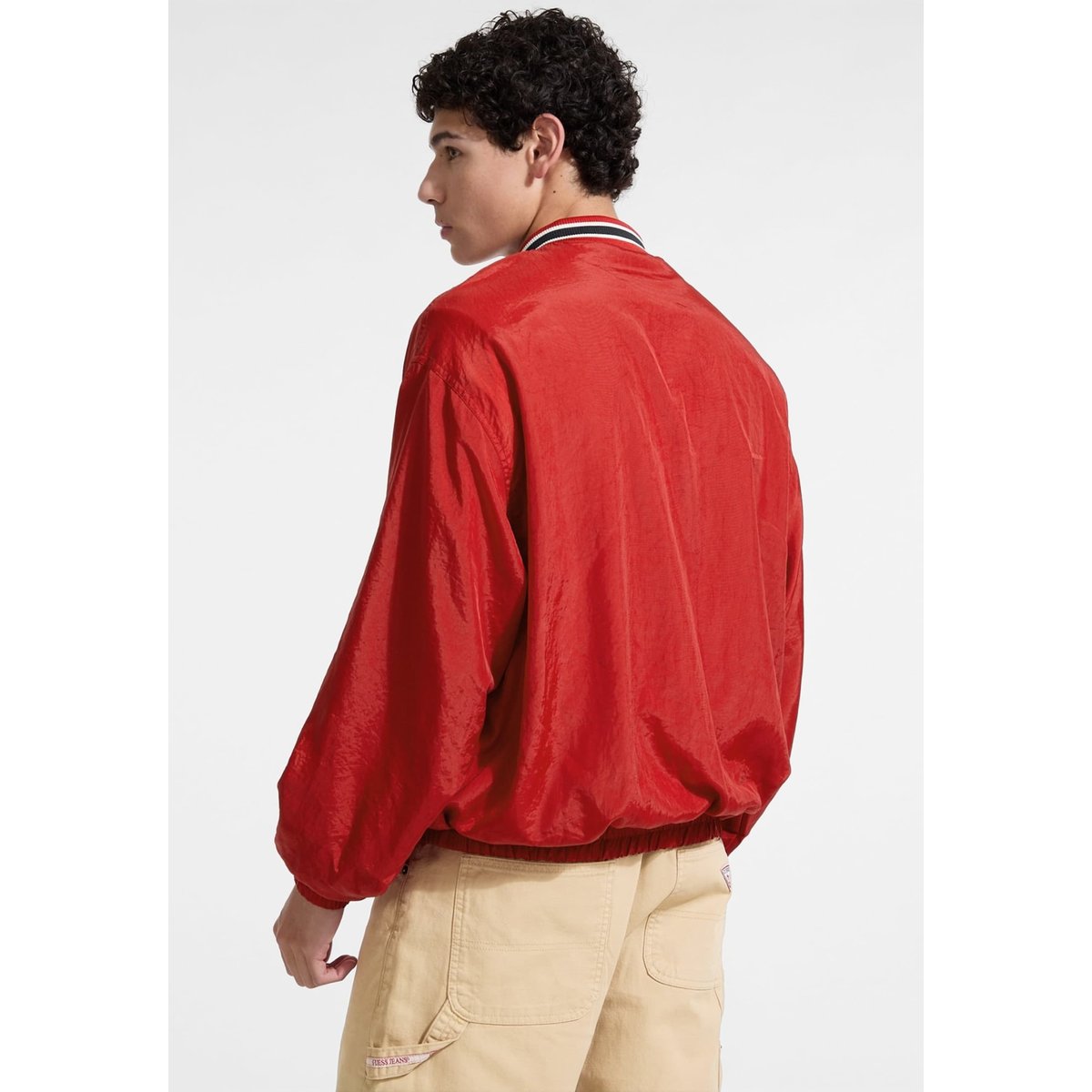 Pull En Nylon À Logo rouge, GUESS JEANS