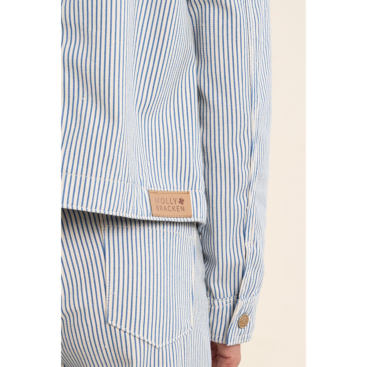 Veste rayée light blue, MOLLY BRACKEN