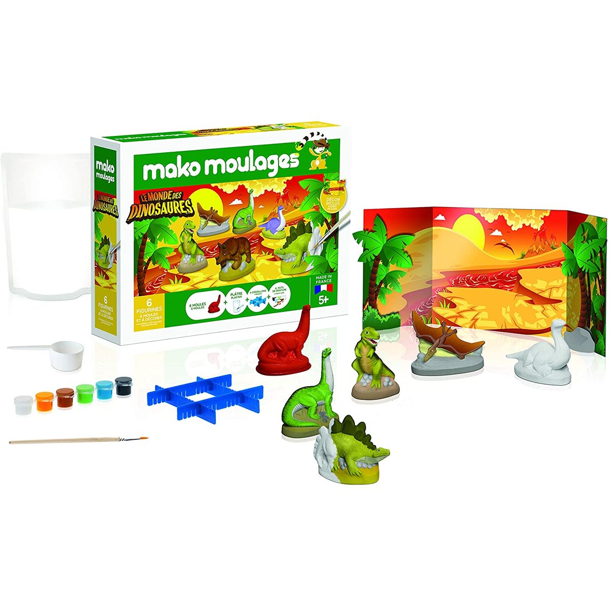 Coffret Le Monde des Dinosaures multicolore, MAKO CREATIONS