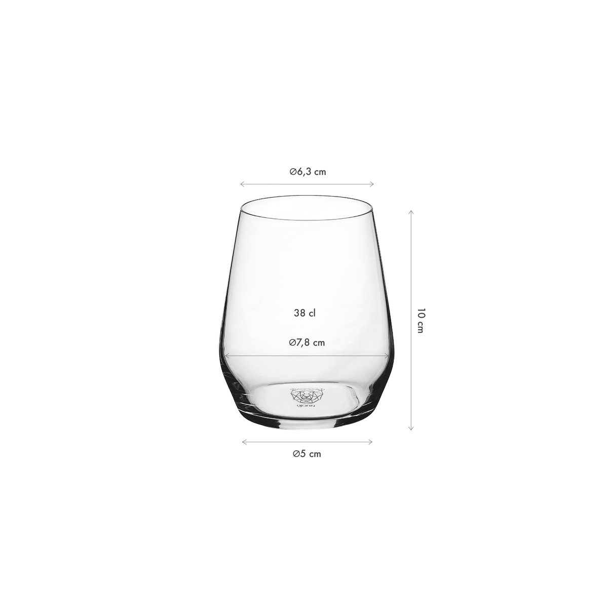 Gobelet 38cl LAGOM - 6 pièces transparent, BJORN