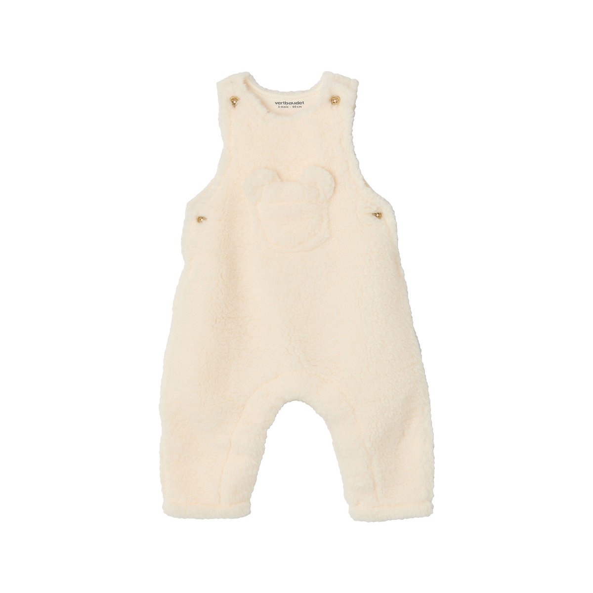Ensemble salopette et body vanille, VERTBAUDET