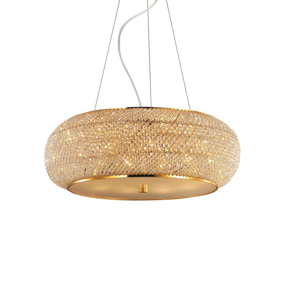 Suspension    PASHA' or dorée, IDEAL LUX