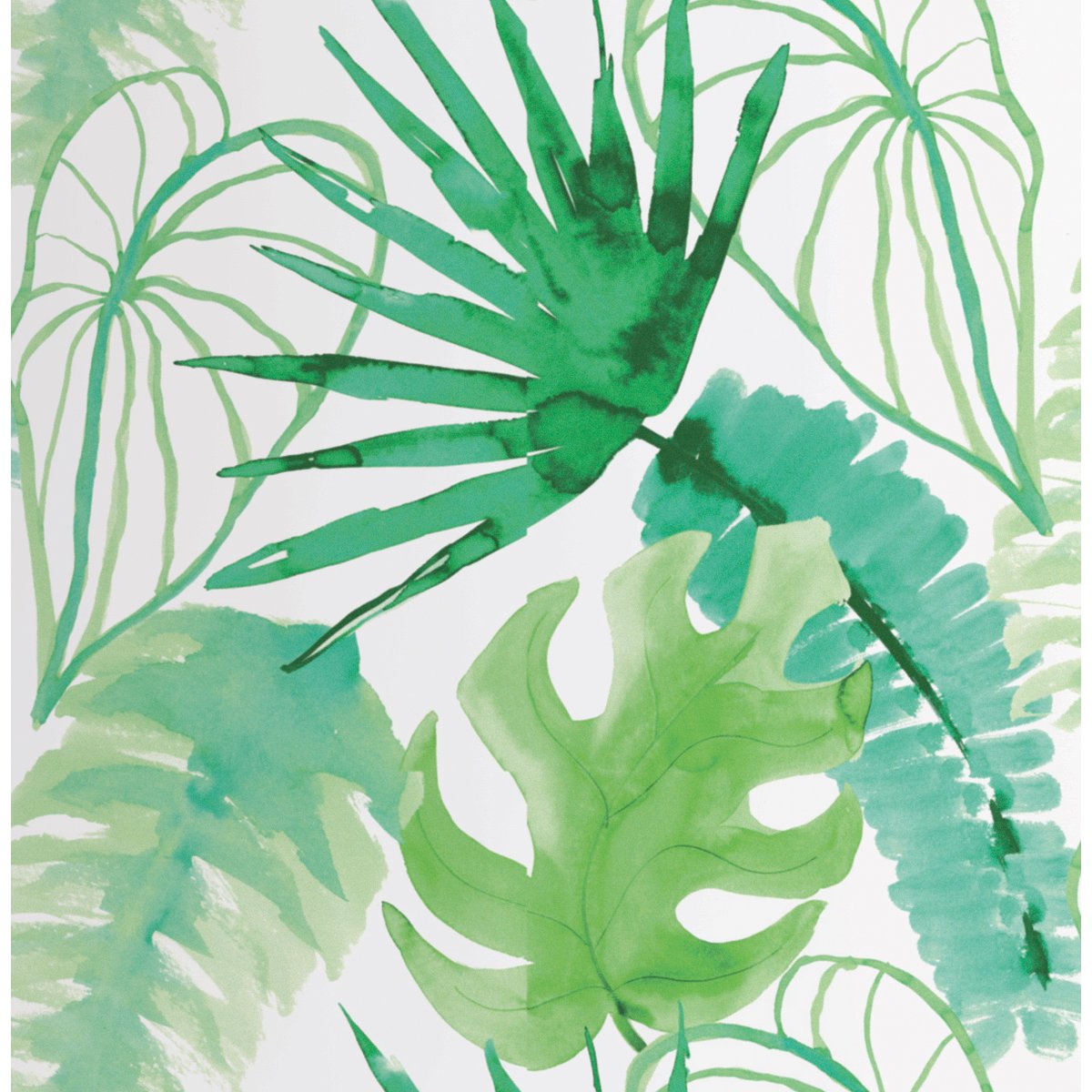 Papier peint Jungle Fever vert blanc, SUPERFRESCO EASY
