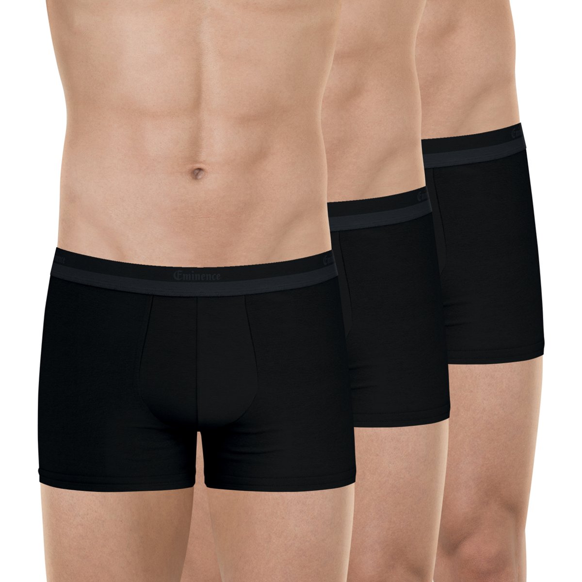 Lot de 3 boxers premium Studio noir, EMINENCE