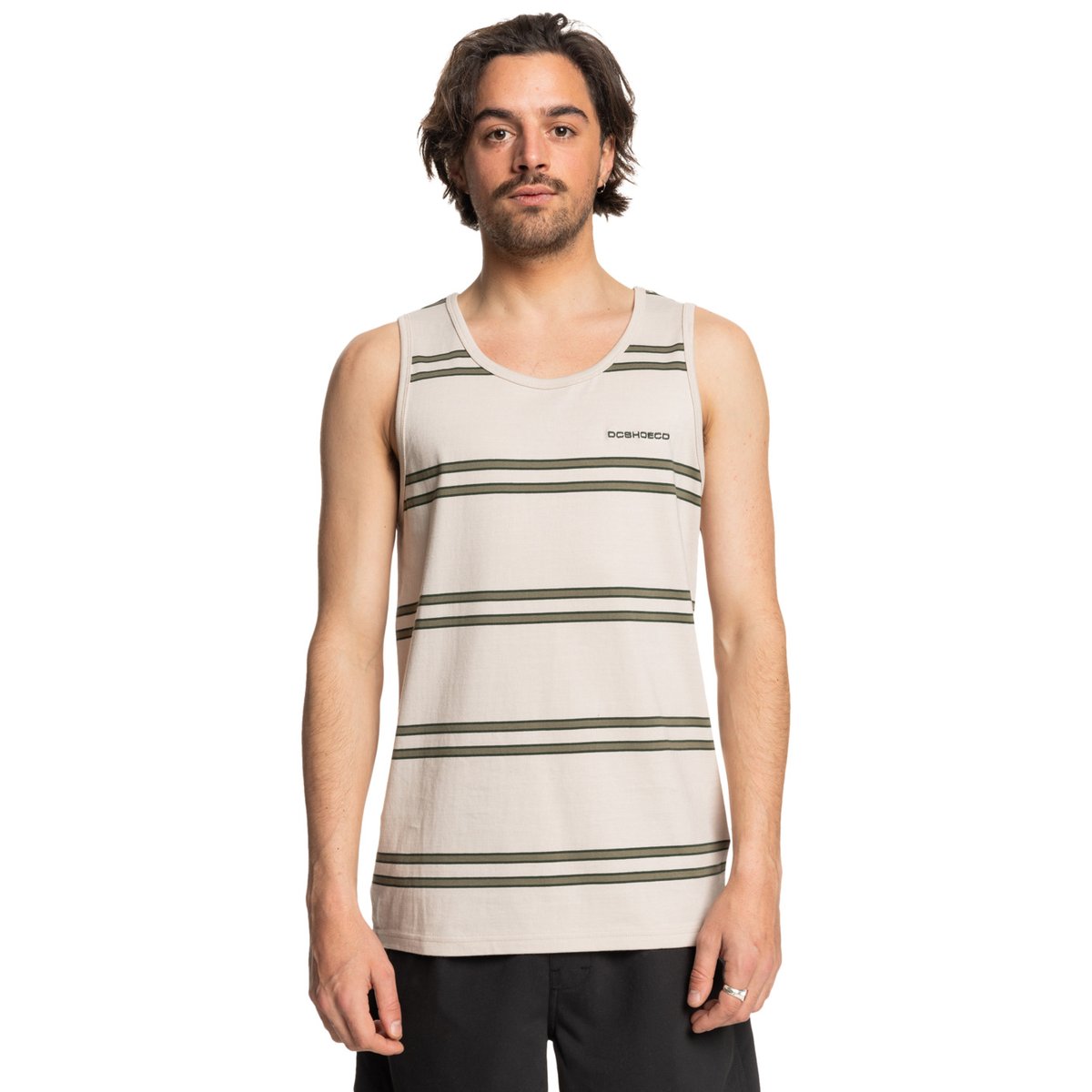 Débardeur PORTSIDE STRIPE. marron moon beam portside stripe, DC SHOES