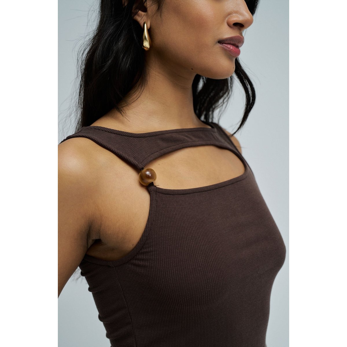 HAUT CANNELÉ marron, SALSA JEANS