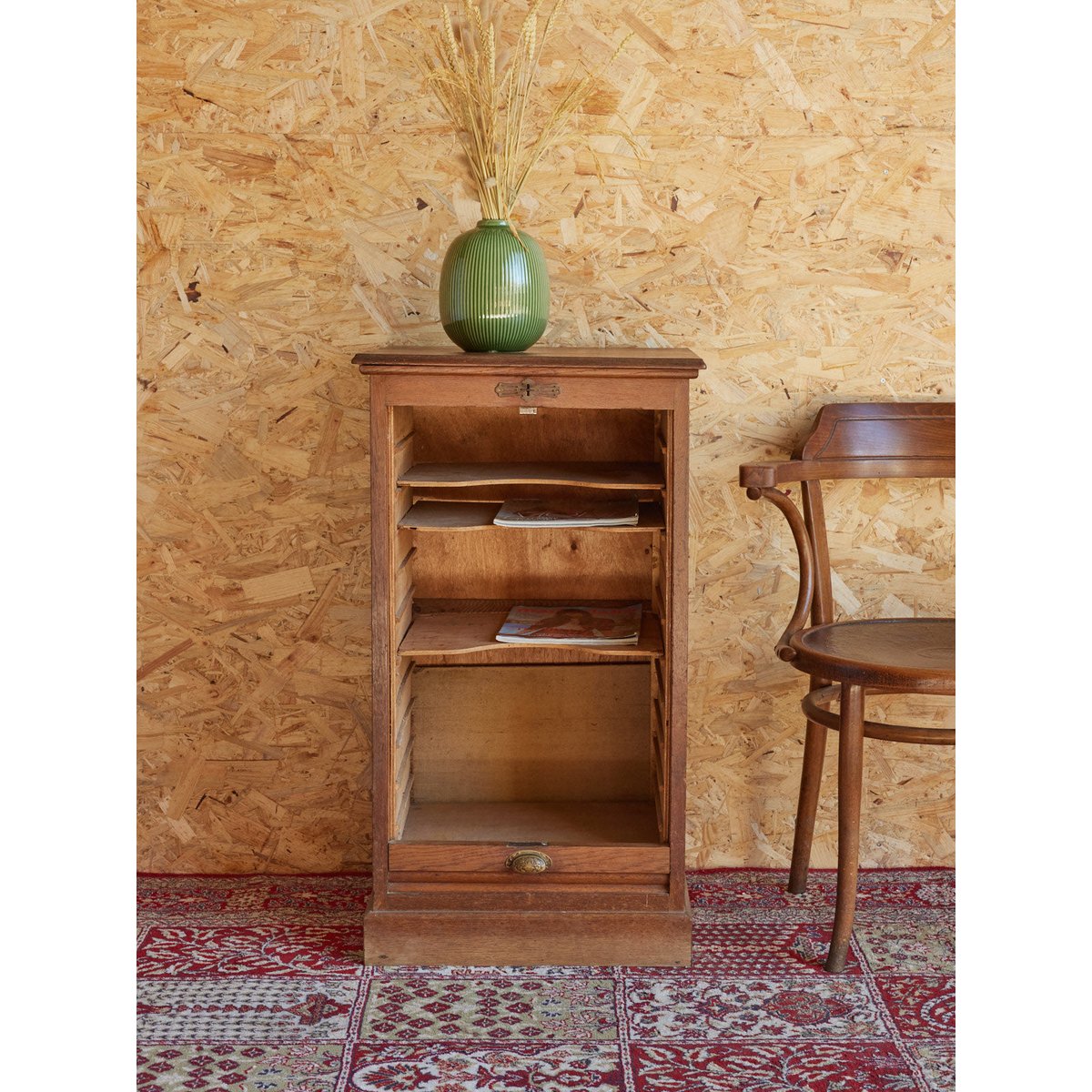 Classeur ancien en bois Fernand N°354 - Bon état bois foncé, DEBONGOUT