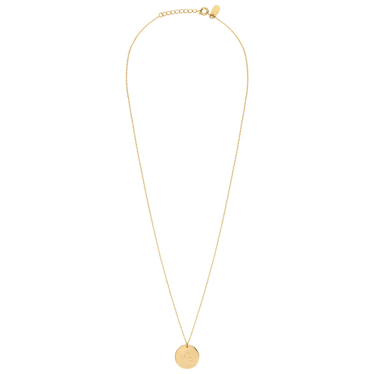 Collier doré balance - galaxie - Balance cristal blanc, CAROLINE NAJMAN