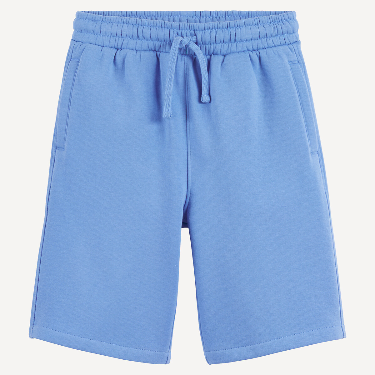 Bermuda oversize in felpa blu, LA REDOUTE COLLECTIONS