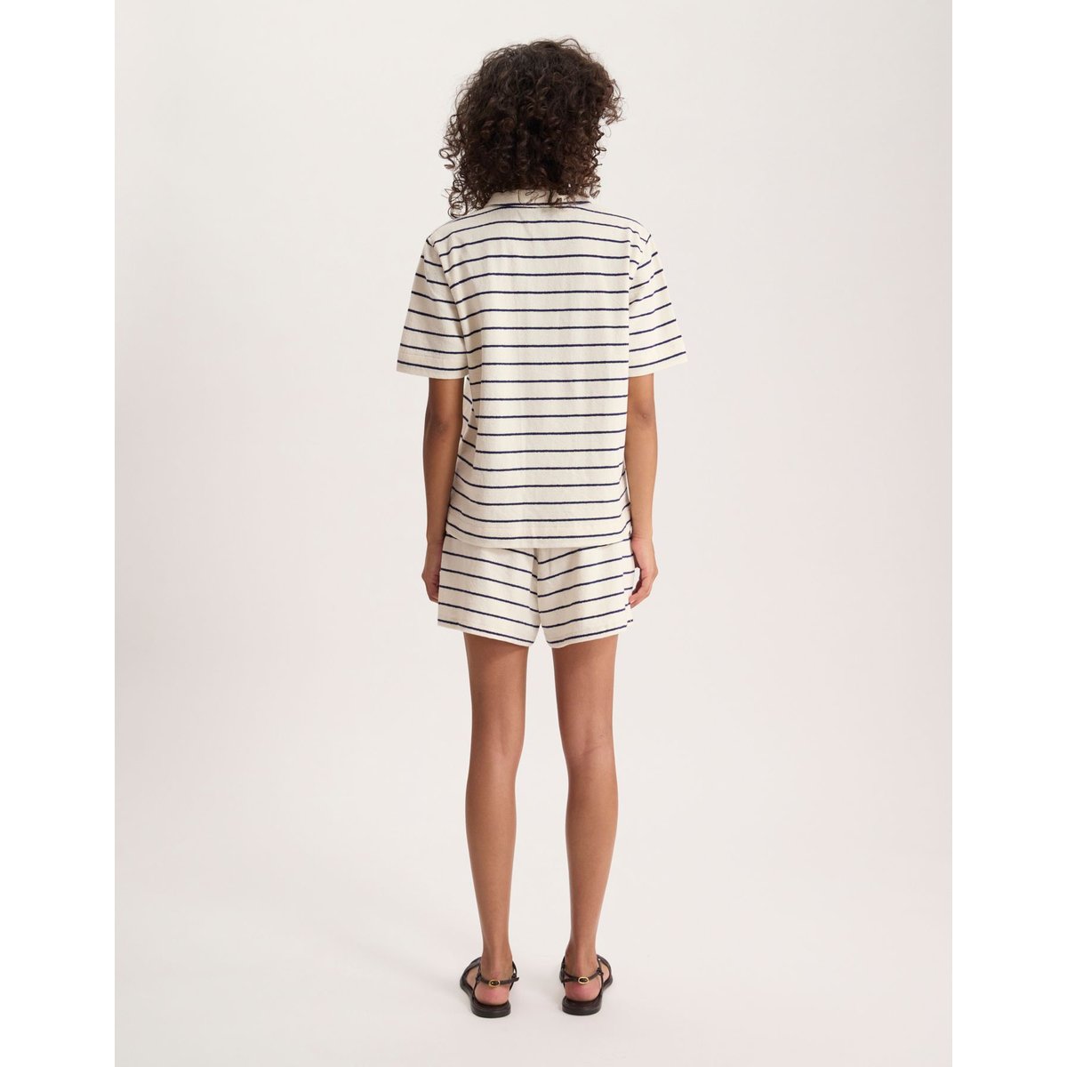 Chemise Nicia en coton noir, INES DE LA FRESSANGE PARIS