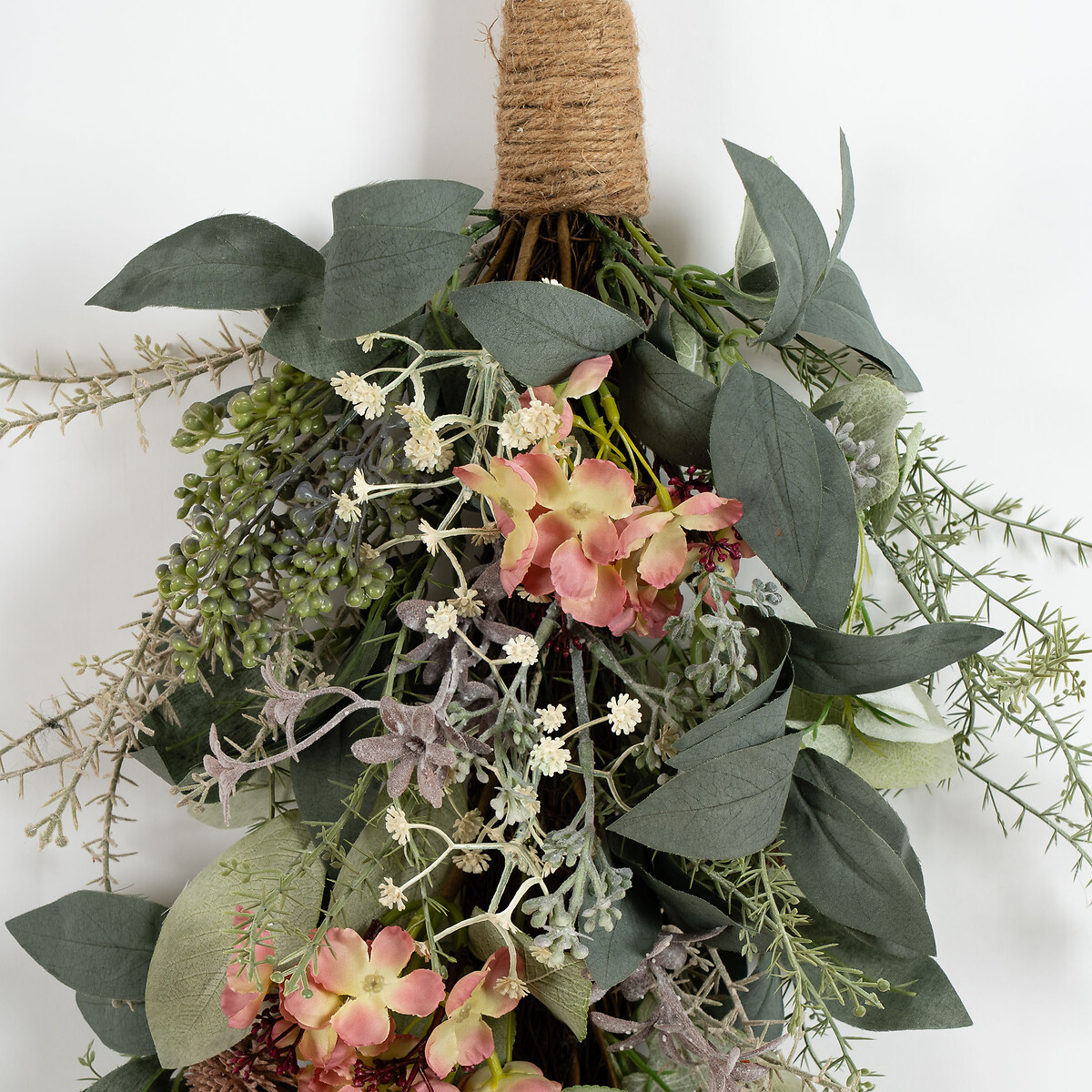 60cm Hydrangea Farmhouse Swag green, SO'HOME