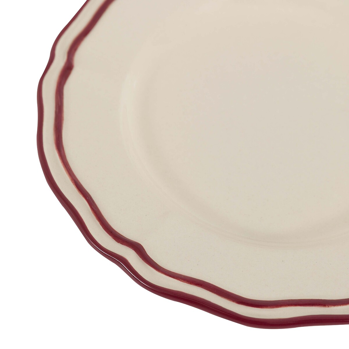 Set of 4 Heritage Scallop Dessert Plates cream, ÉDITÉ