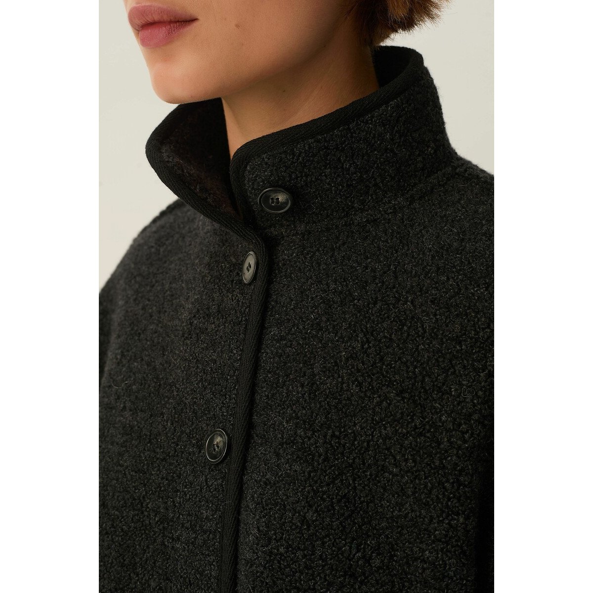 Zlavina Knitted High Neck Jacket 90000057, DES PETITS HAUTS