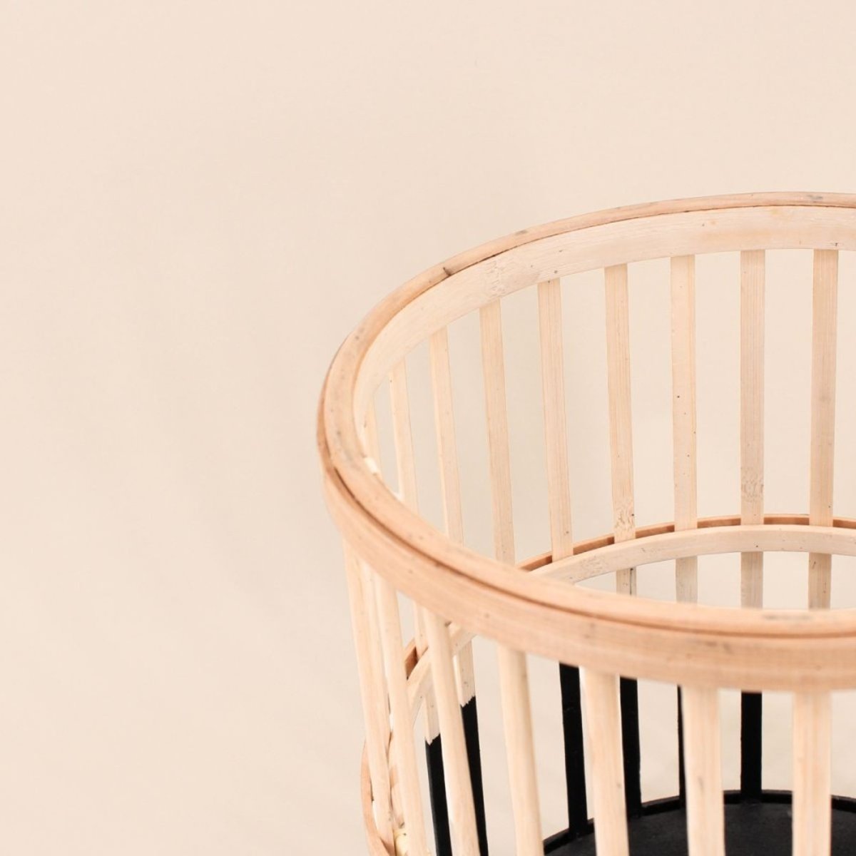 Lanterne ronde en bambou 25cm naturel, ORNAMI