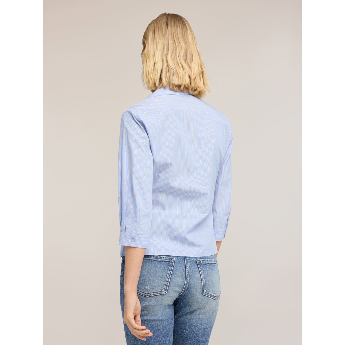Chemise portefeuille à rayures light - blue, MOTIVI