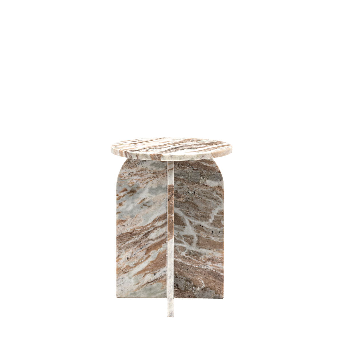 Addison Sculptural Marble Side Table natural, ÉDITÉ