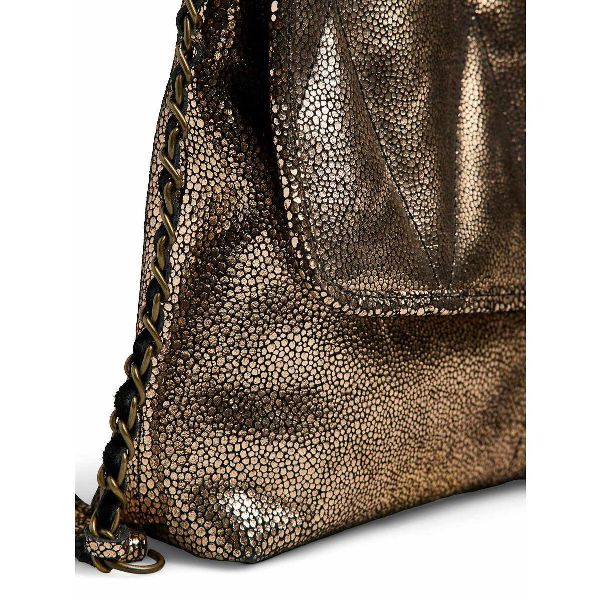 Jami Leather Handbag copper, PIECES