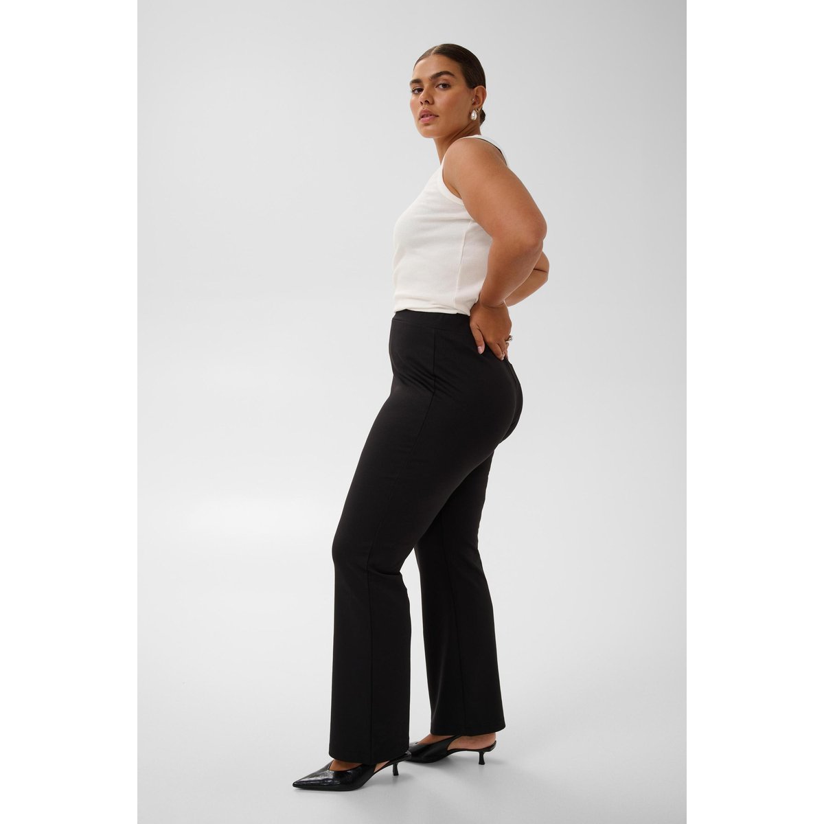 Jersey pants noir, KAFFE CURVE