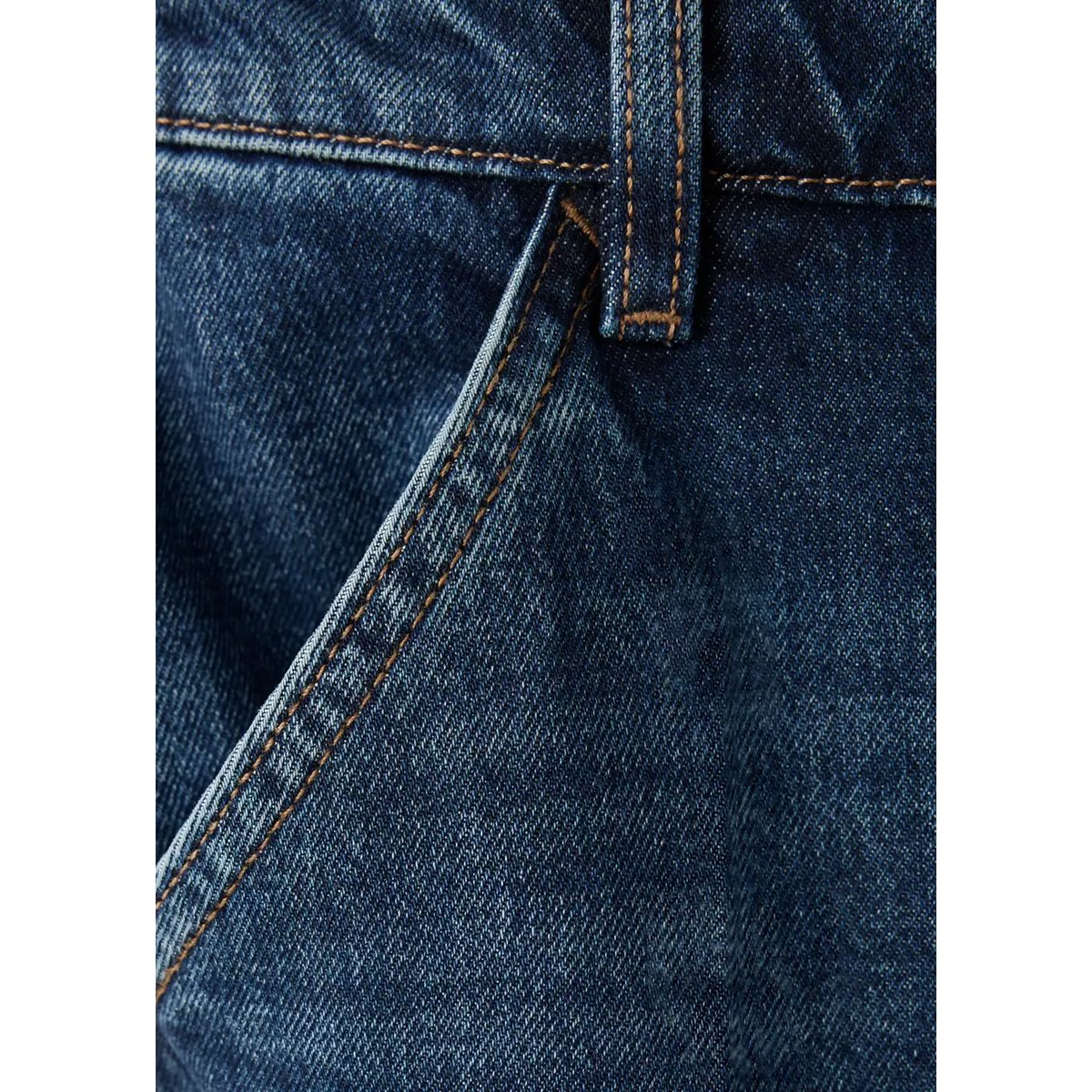 Jean droit regular waist bleu foncé, MANGO