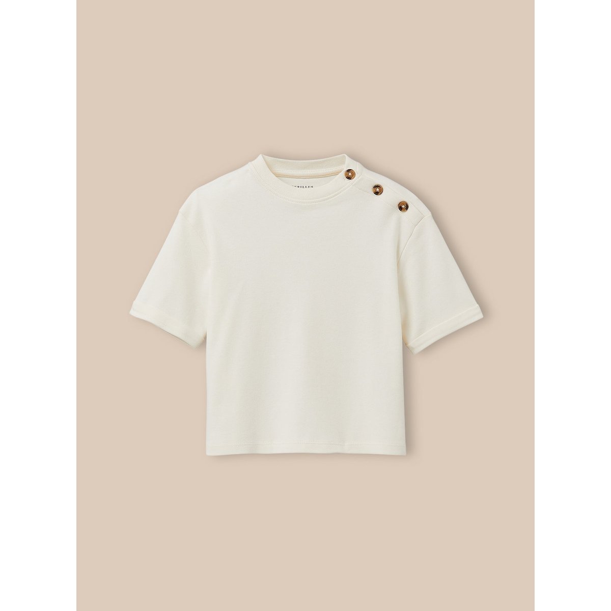 T-shirt  - coton biologique ecru, CYRILLUS