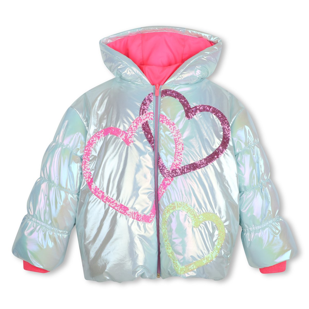 Doudoune à capuche mineral blue, BILLIEBLUSH