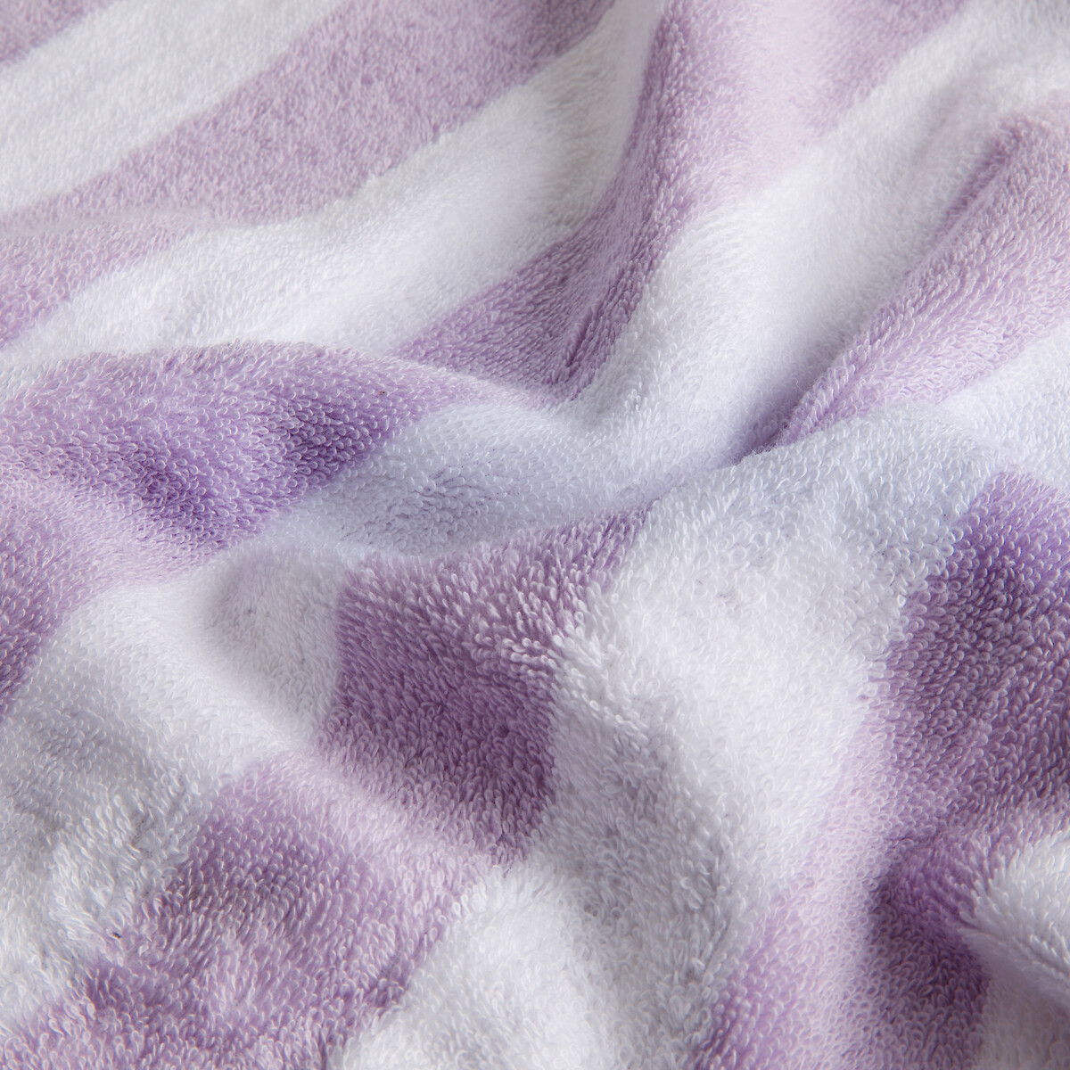 Badetuch Dani, Frottee (500 g/m²) flieder/weiss, LA REDOUTE INTERIEURS