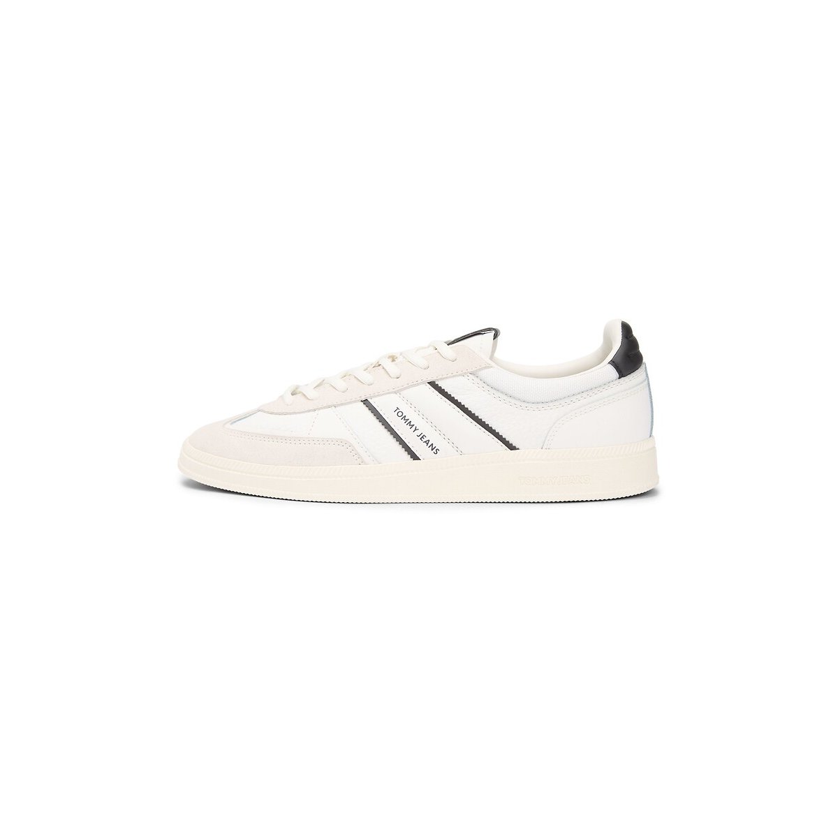 The Greenwich Edge Mix Trainers in Suede ecru/black, TOMMY JEANS