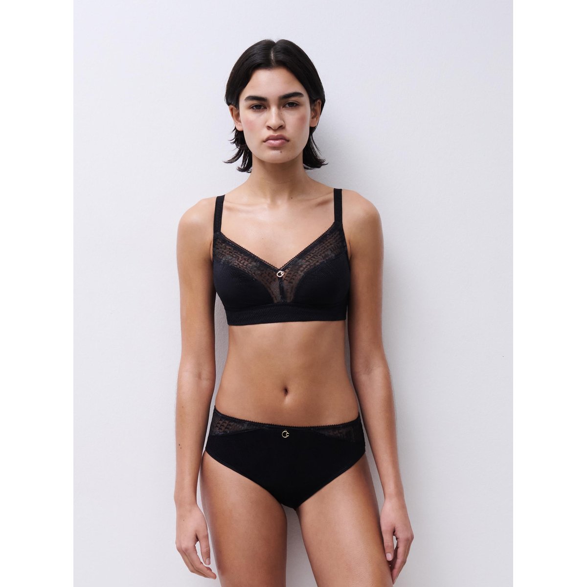 Soutien-gorge sans armatures Intrigue noir, CHANTELLE