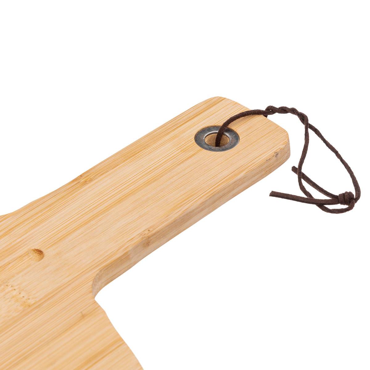 Planche à découper pizza avec roulette en bambou beige, 5FIVE SIMPLY SMART