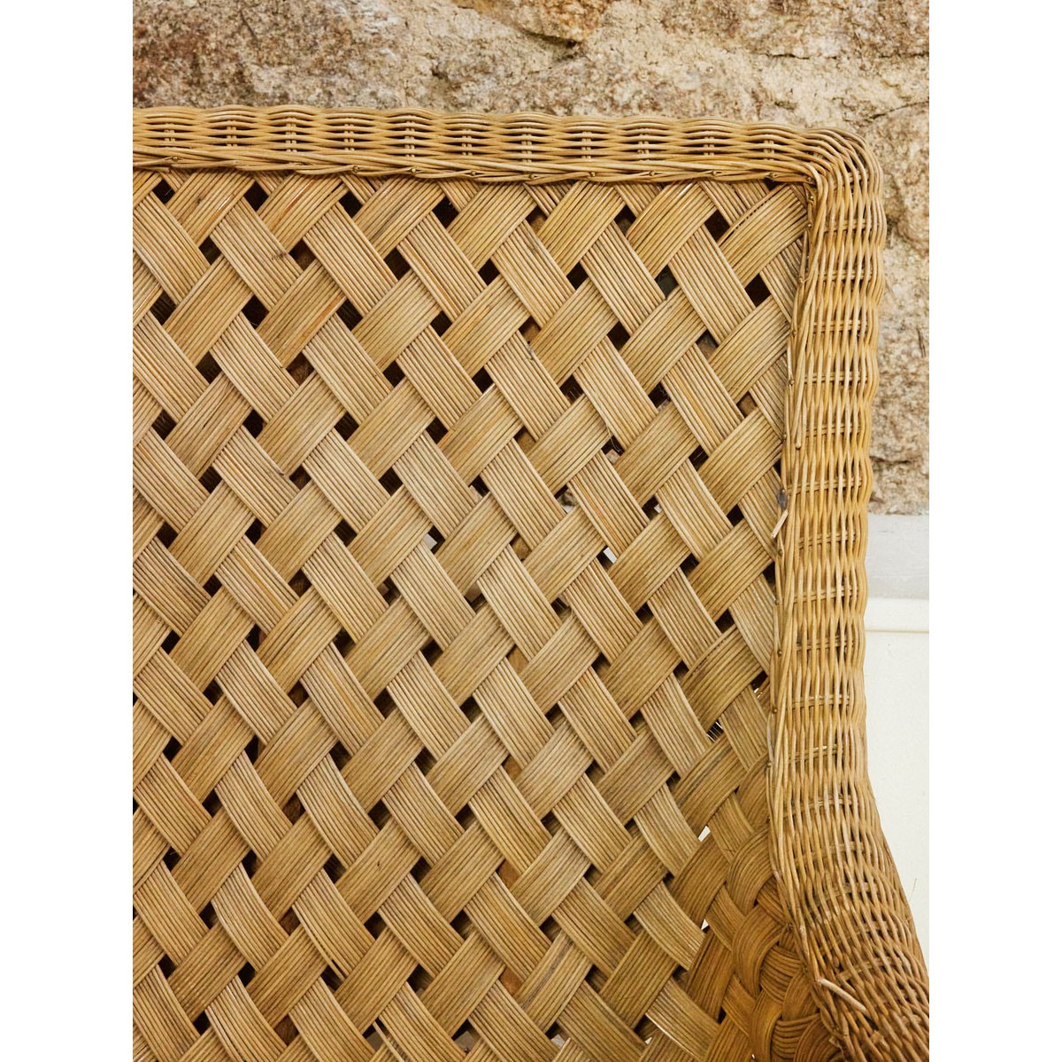 Fauteuil en osier Ernest N°1033 - Bon état bois clair, DEBONGOUT