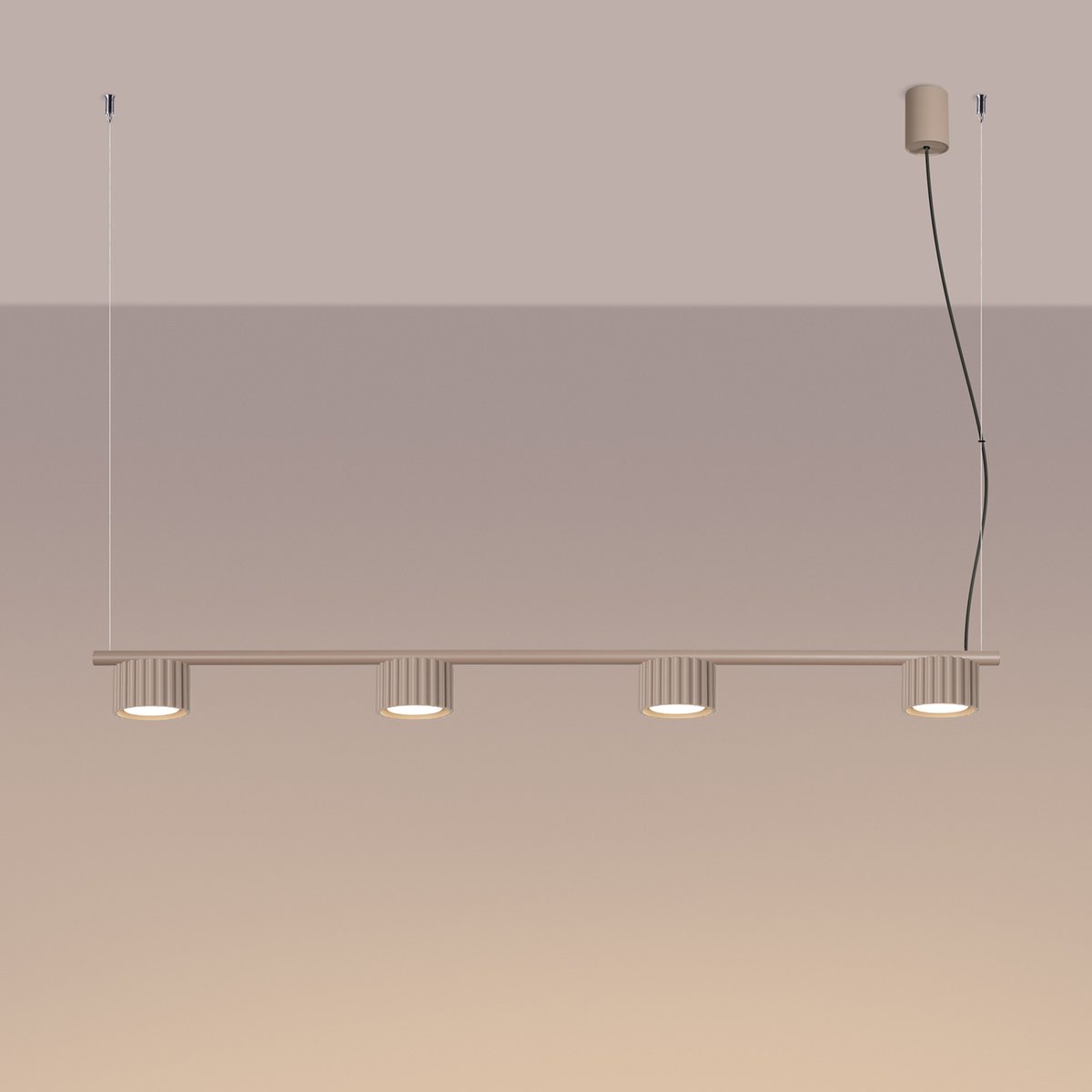 Lustre Aluminium Taupe Gx53 4 AURA taupe, EDEN