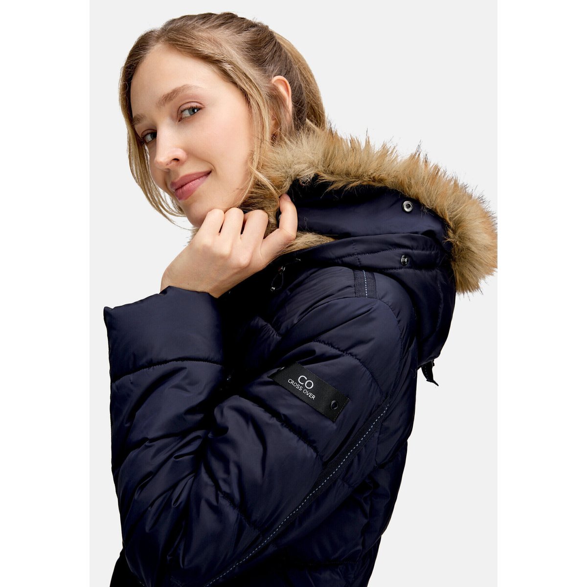 Veste outdoor à capuche bleu foncé, BETTY BARCLAY