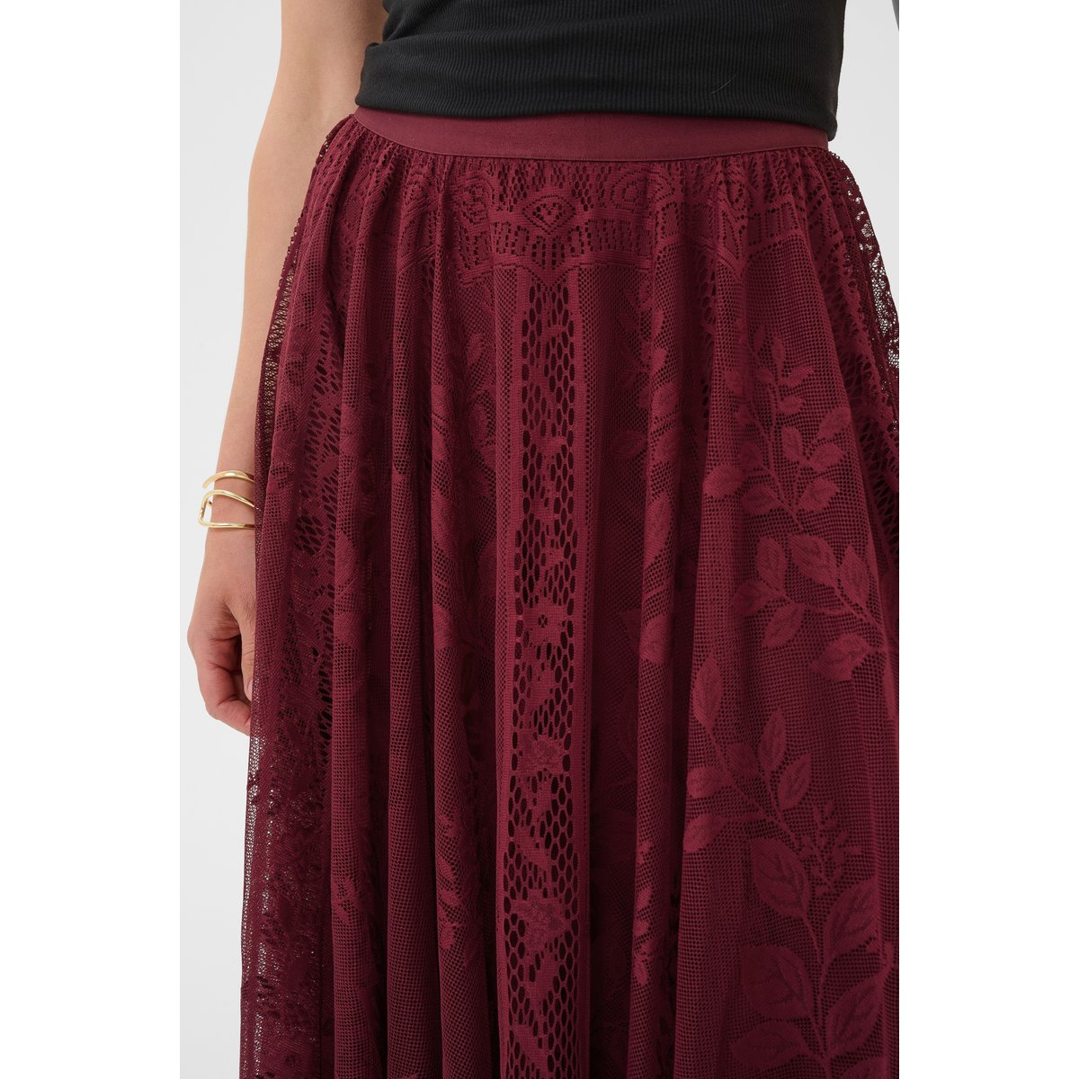Jupe casual bordeaux zinfandel, CREAM