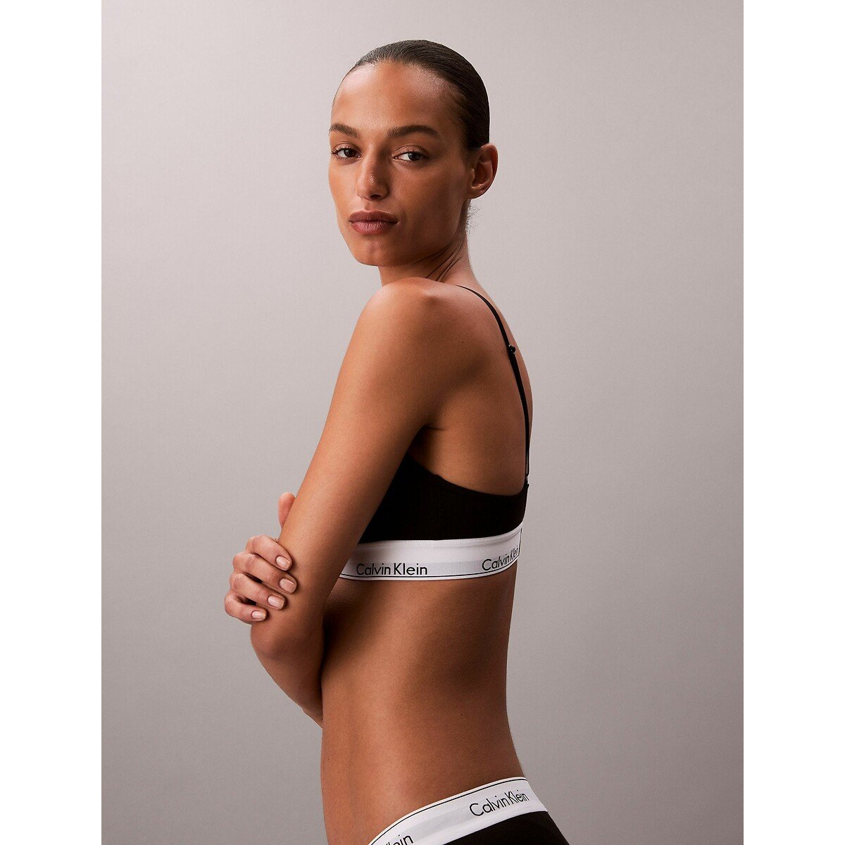 Icon Cotton Modal Triangle Bra black, CALVIN KLEIN UNDERWEAR
