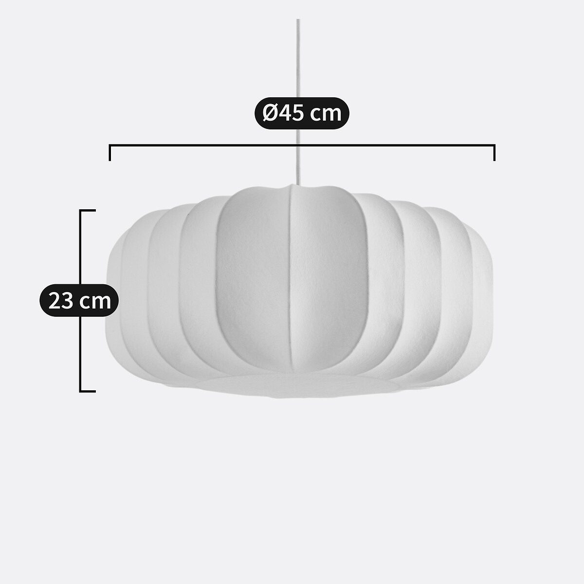 Palupo L45 x H23cm Ceiling Light white, LA REDOUTE INTERIEURS