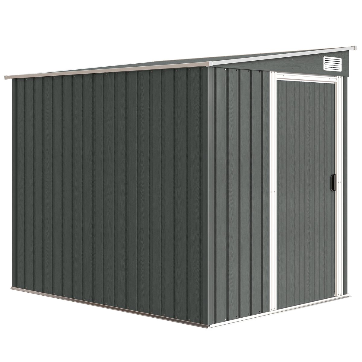 Abri de jardin Acier galvanisé gris clair, OUTSUNNY