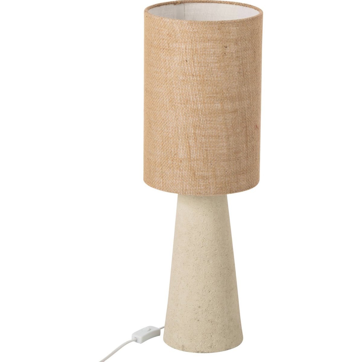 Lampe de table en fibre de verre tressée naturel, RECOLLECTION