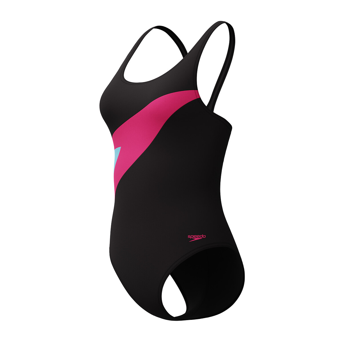 Maillot de bain 1 pièce HYPERBOOM BUTTERFLY BACK noir/rose, SPEEDO