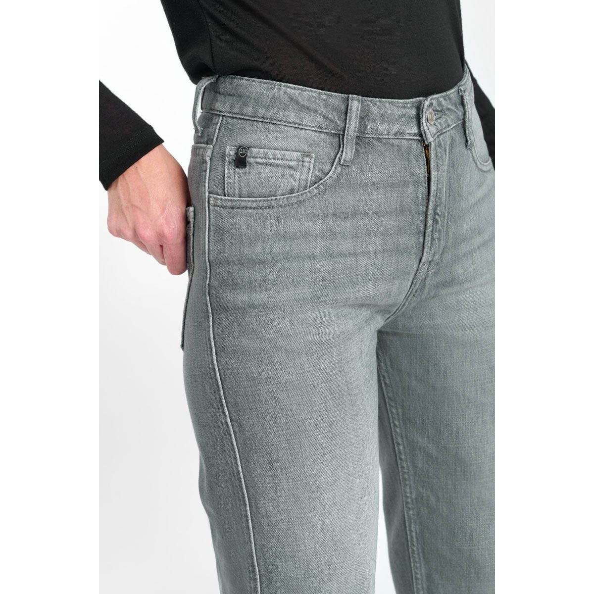Jeans droite 300/23 regular, longueur 34 grey, LE TEMPS DES CERISES