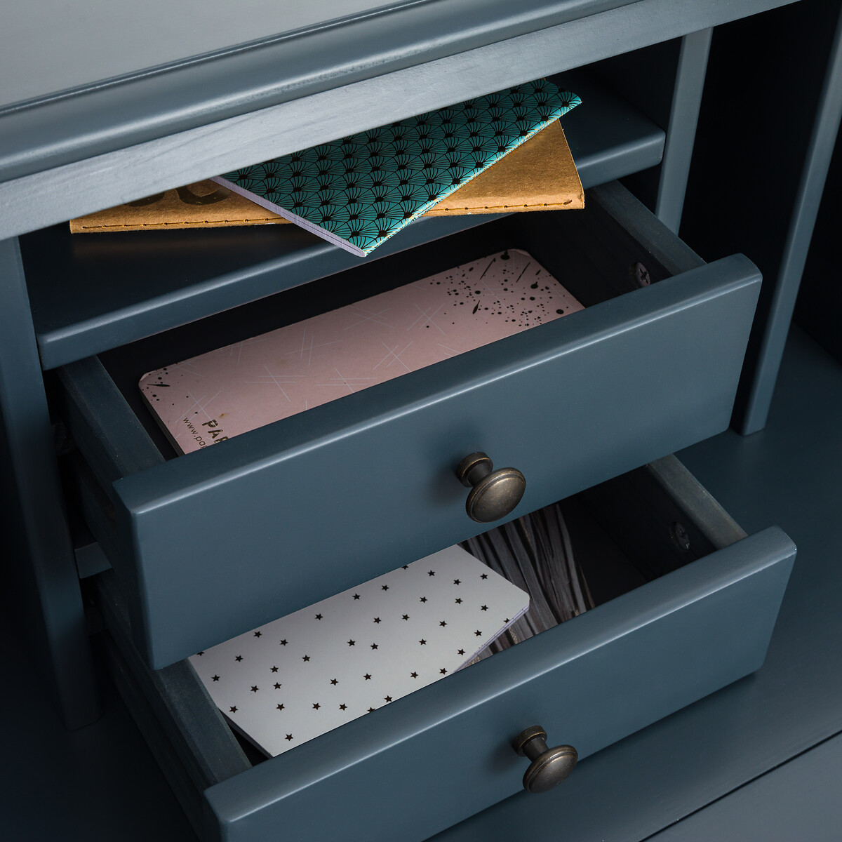 Bureau secrétaire Betta gris anthracite, LA REDOUTE INTERIEURS